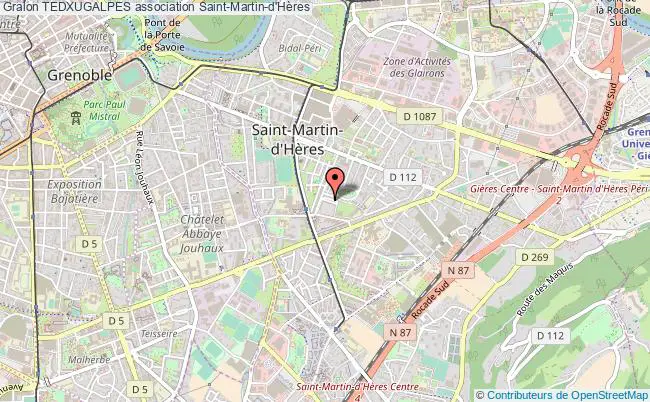 plan association Tedxugalpes Saint-Martin-d'Hères