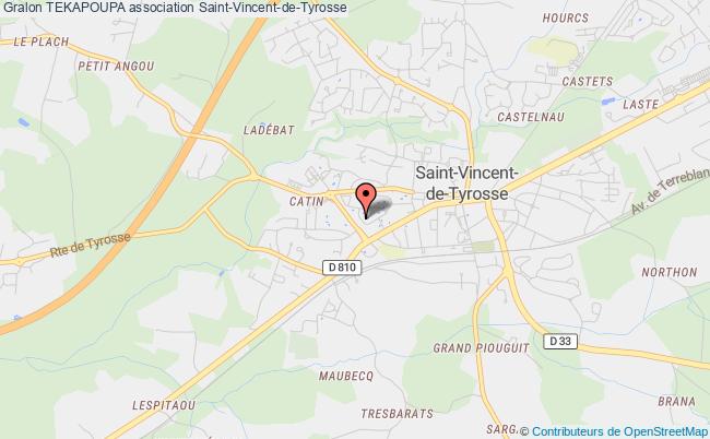 plan association Tekapoupa Saint-Vincent-de-Tyrosse