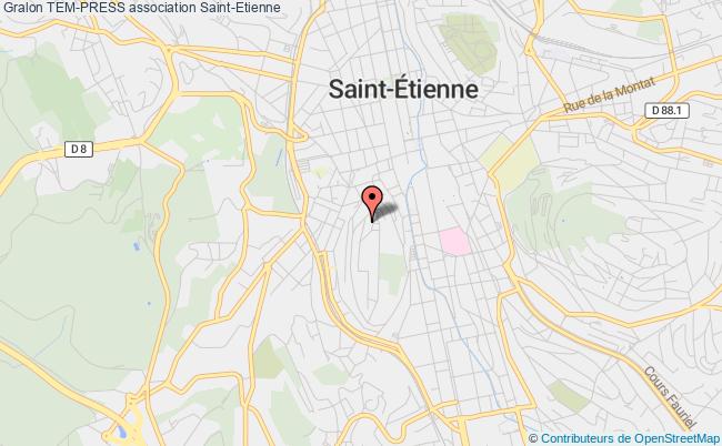 plan association Tem-press Saint-Étienne