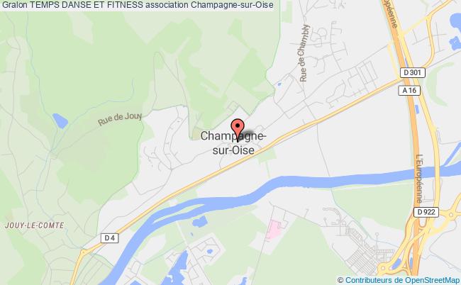 plan association Temps Danse Et Fitness Champagne-sur-Oise