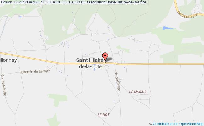 plan association Temps'danse St Hilaire De La Cote Saint-Hilaire-de-la-Côte