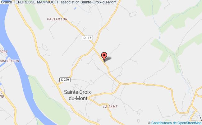 plan association Tendresse Mammouth Sainte-Croix-du-Mont