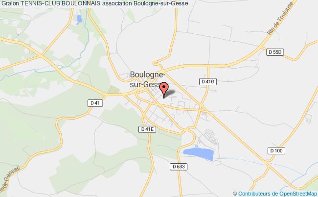 plan association Tennis-club Boulonnais Boulogne-sur-Gesse
