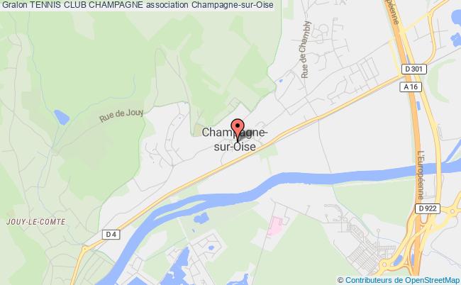 plan association Tennis Club Champagne Champagne-sur-Oise