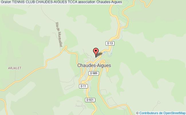 plan association Tennis Club Chaudes-aigues Tcca Chaudes-Aigues