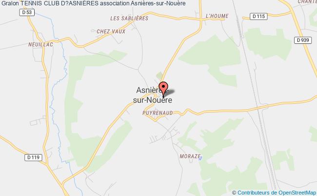 plan association Tennis Club D?asniÈres Asnières-sur-Nouère