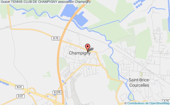 plan association Tennis Club De Champigny Champigny