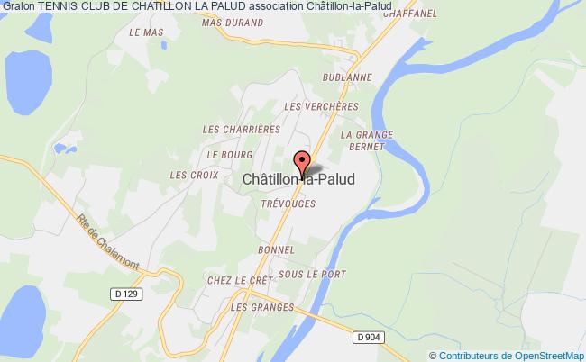 plan association Tennis Club De Chatillon La Palud Châtillon-la-Palud