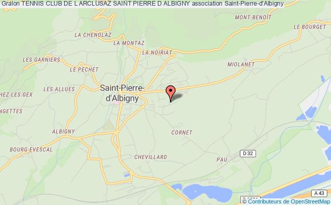 plan association Tennis Club De L Arclusaz Saint Pierre D Albigny Saint-Pierre-d'Albigny
