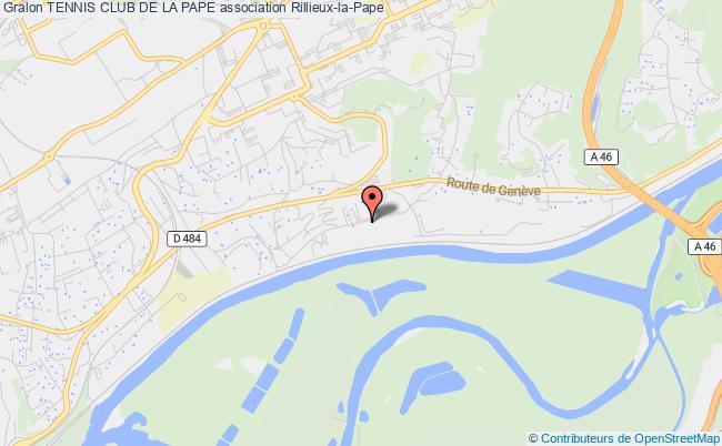 plan association Tennis Club De La Pape Rillieux-la-Pape