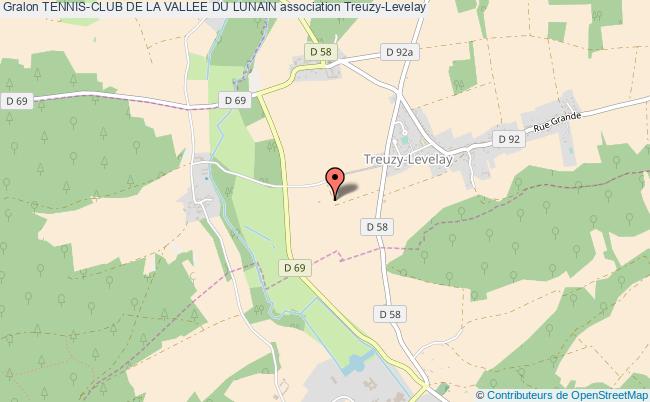 plan association Tennis-club De La Vallee Du Lunain Treuzy-Levelay