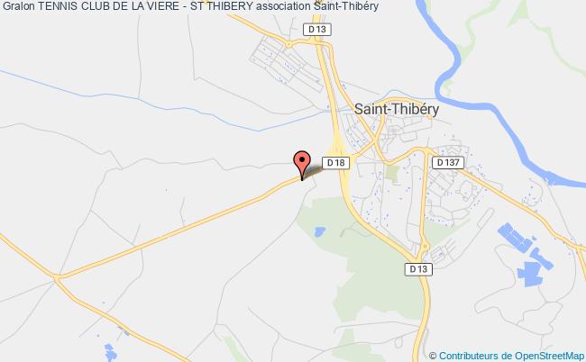 plan association Tennis Club De La Viere - St Thibery Saint-Thibéry