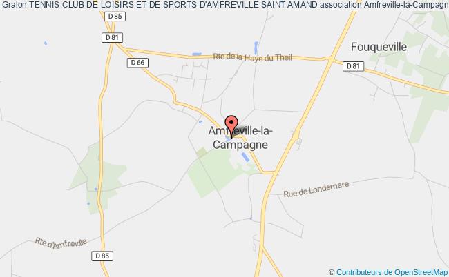 plan association Tennis Club De Loisirs Et De Sports D'amfreville Saint Amand Amfreville-la-Campagne