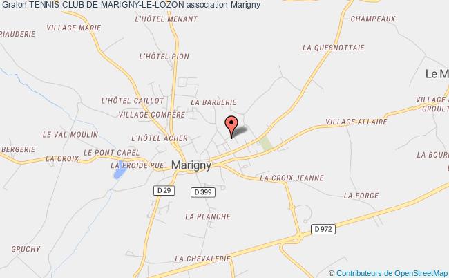 plan association Tennis Club De Marigny-le-lozon Marigny