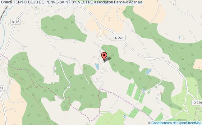 plan association Tennis Club De Penne-saint Sylvestre Penne-d'Agenais