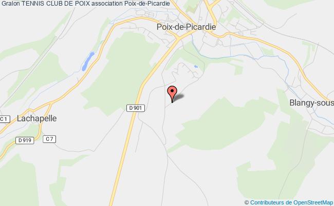 plan association Tennis Club De Poix Poix-de-Picardie