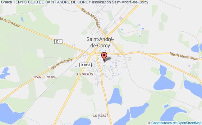 plan association Tennis Club De Saint Andre De Corcy Saint-André-de-Corcy