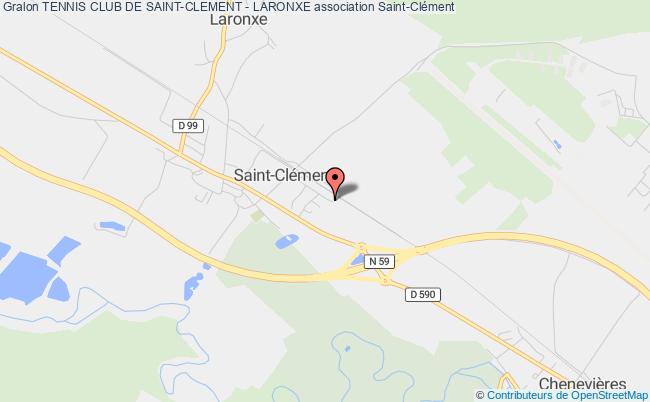 plan association Tennis Club De Saint-clement - Laronxe Saint-Clément