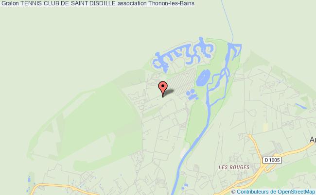 plan association Tennis Club De Saint Disdille Thonon-les-Bains