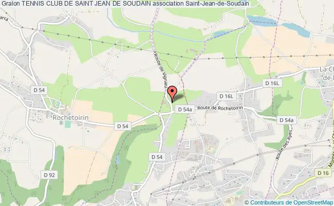 plan association Tennis Club De Saint Jean De Soudain Saint-Jean-de-Soudain