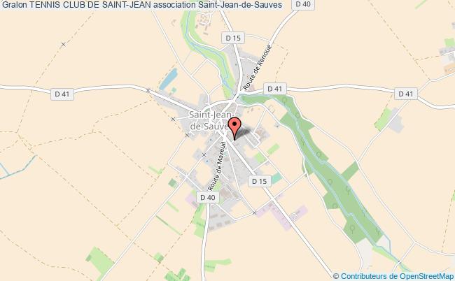plan association Tennis Club De Saint-jean Saint-Jean-de-Sauves