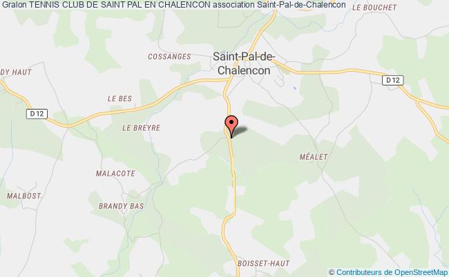 plan association Tennis Club De Saint Pal En Chalencon Saint-Pal-de-Chalencon