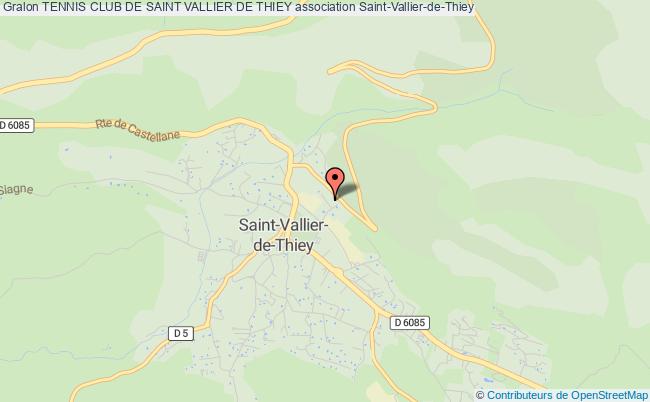 plan association Tennis Club De Saint Vallier De Thiey Saint-Vallier-de-Thiey