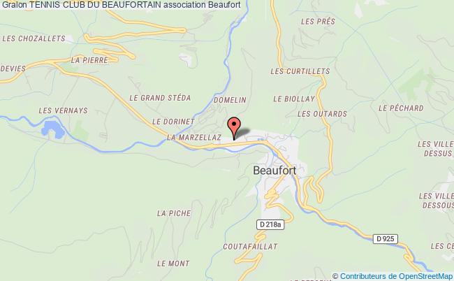 plan association Tennis Club Du Beaufortain Beaufort
