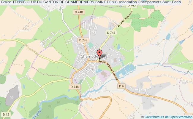 plan association Tennis Club Du Canton De Champdeniers Saint Denis Champdeniers-Saint-Denis