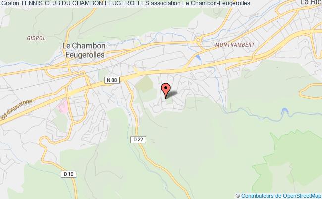 plan association Tennis Club Du Chambon Feugerolles Le Chambon-Feugerolles