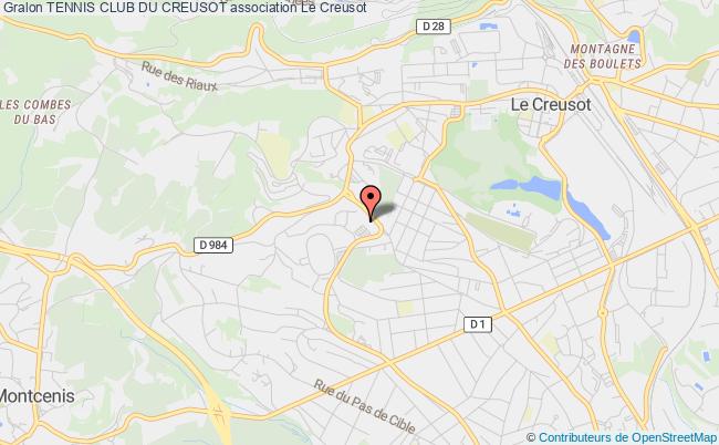 plan association Tennis Club Du Creusot Le    Creusot