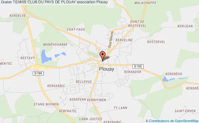 plan association Tennis Club Du Pays De Plouay Plouay