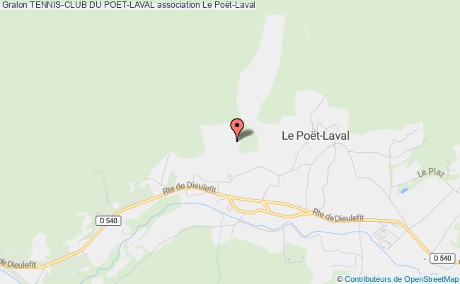 plan association Tennis-club Du Poet-laval Le    Poët-Laval