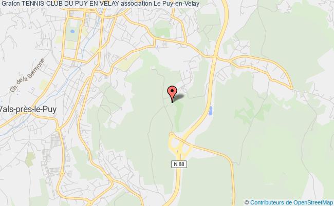 plan association Tennis Club Du Puy En Velay Le Puy-en-Velay