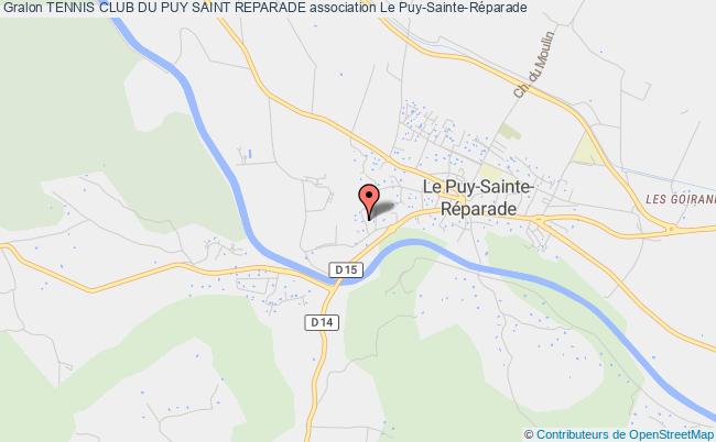 plan association Tennis Club Du Puy Saint Reparade Le Puy-Sainte-Réparade