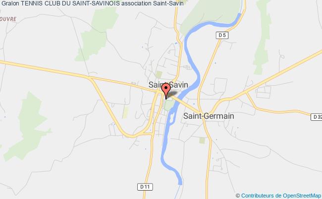 plan association Tennis Club Du Saint-savinois Saint-Savin