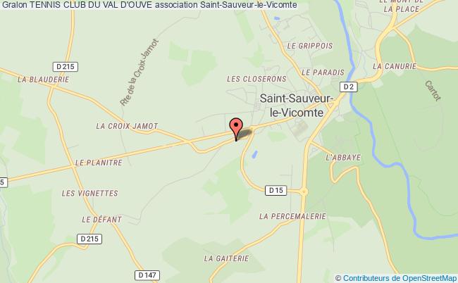 plan association Tennis Club Du Val D'ouve Saint-Sauveur-le-Vicomte