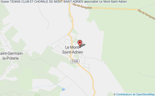 plan association Tennis Club Et Chorale Du Mont Saint Adrien Le Mont-Saint-Adrien