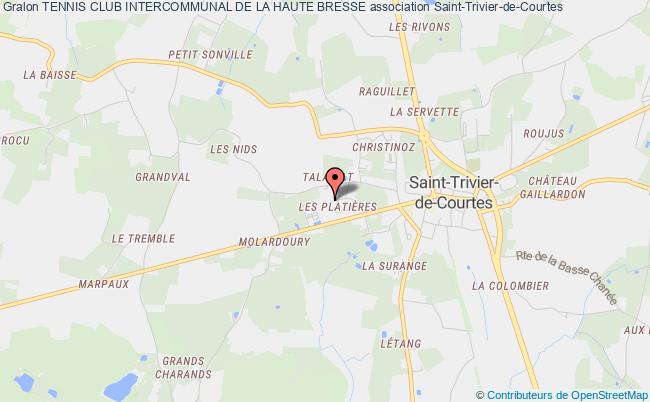 plan association Tennis Club Intercommunal De La Haute Bresse Saint-Trivier-de-Courtes