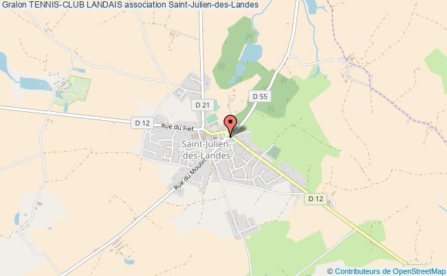 plan association Tennis-club Landais Saint-Julien-des-Landes
