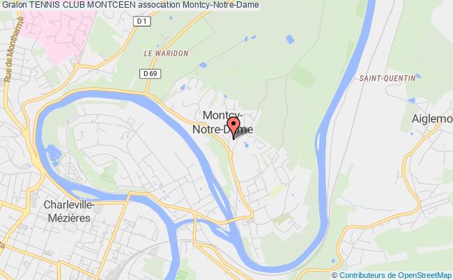 plan association Tennis Club Montceen Montcy-Notre-Dame