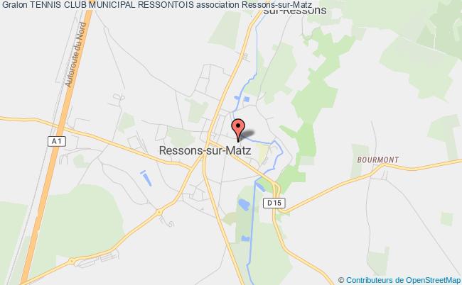 plan association Tennis Club Municipal Ressontois Ressons-sur-Matz