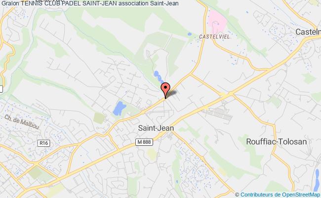 plan association Tennis Club Padel Saint-jean Saint-Jean