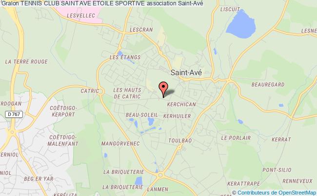 plan association Tennis Club Saint Ave Etoile Sportive Saint-Avé