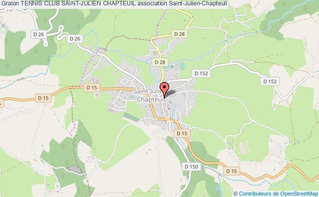 plan association Tennis Club Saint-julien Chapteuil Saint-Julien-Chapteuil