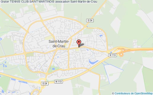 plan association Tennis Club Saint Martinois Saint-Martin-de-Crau