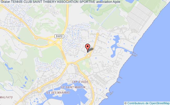 plan association Tennis Club Saint Thibery Association Sportive Agde