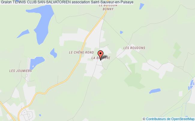 plan association Tennis Club San-salvatorien Saint-Sauveur-en-Puisaye