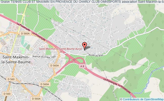 plan association Tennis Club St Maximin En Provence Du Charly Club Omnisports Saint-Maximin-la-Sainte-Baume