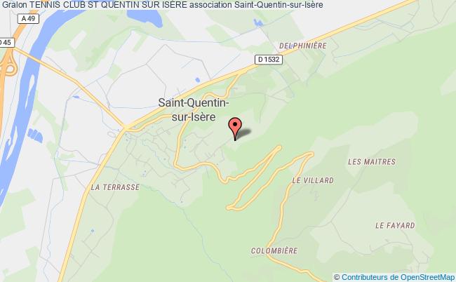 plan association Tennis Club St Quentin Sur IsÈre Saint-Quentin-sur-Isère